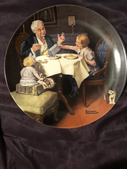 Knowles  collector plates Norman Rockwell “The Gourmet”