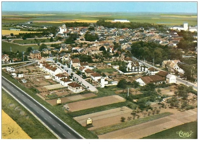 91.ANGERVILLE.n°14193.AERIENNE GENERAL VIEW.CPSM