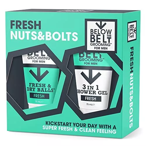 Below The Belt Grooming Fresh Nuts & Bolts Gift Set - includes Fresh & Dry Ba... 2