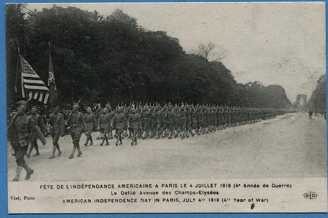 cpa-f-te-de-l-ind-pendance-am-ricaine-paris-le-4-juillet-1918-le