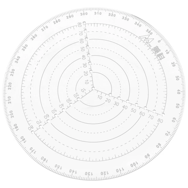 cercle modèle de centrage de centrage de règle centre de travail du bois de