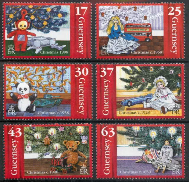 Guernsey 1998 Christmas: Tree 150th Anniversary set SG 810-815 MNH mint