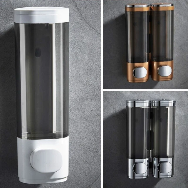 SOAP DISPENSERS WALL Mounted Shampoo Shower Gel Bottles Home Bathroom