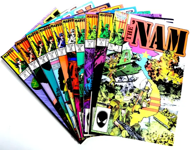 Marvel 'NAM (1986-88) #1 8 10 12 13 14 15 16 17 18 Vietnam War VF to NM