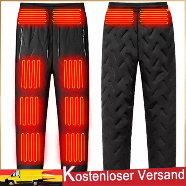 Unisex Electric Heated Trousers 10 Heating Zones Winter Electric Warmer Clothing