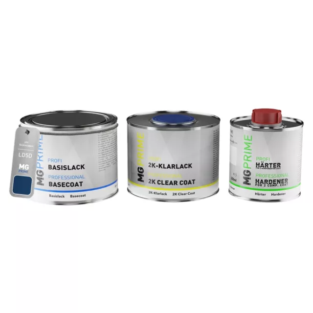 Vernice per auto Kit barattolo per Volkswagen VW LD5D J2 Chagallblau 1,25L
