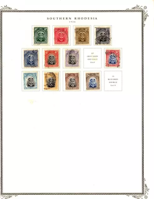 Southern Rhodesia Collection On Scott Specialty Pages