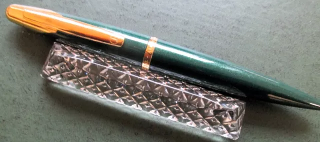 Alfred Dunhill Ad2000 Green Golf Capless Rollerball Pen In Mint Cond. - 6