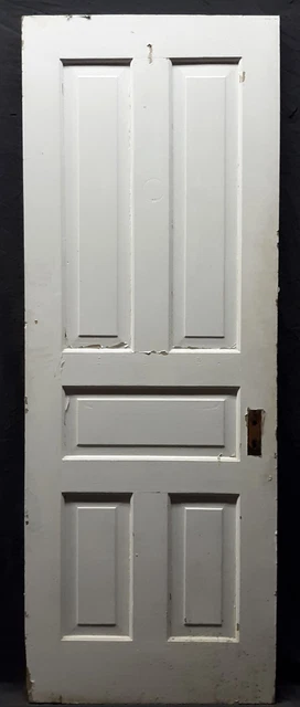 2 avail 28"x79" Antique Vintage SOLID Wood Wooden Interior Closet Doors 5 Panels
