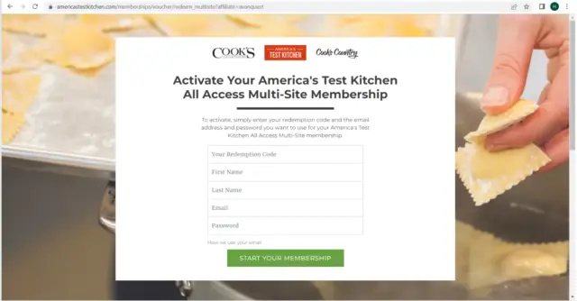 American's Test Kitchen Digital All Access 3-Month Subscription Code