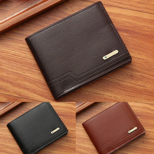 Mens Wallet PU Leather Pocket Wallet Business Bifold Brand New Fashion