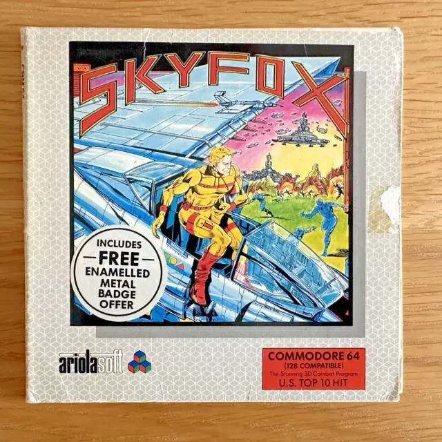 Commodore 64 C64 *** Skyfox *** Disk ** Electronic Arts ** Complete & Tested!