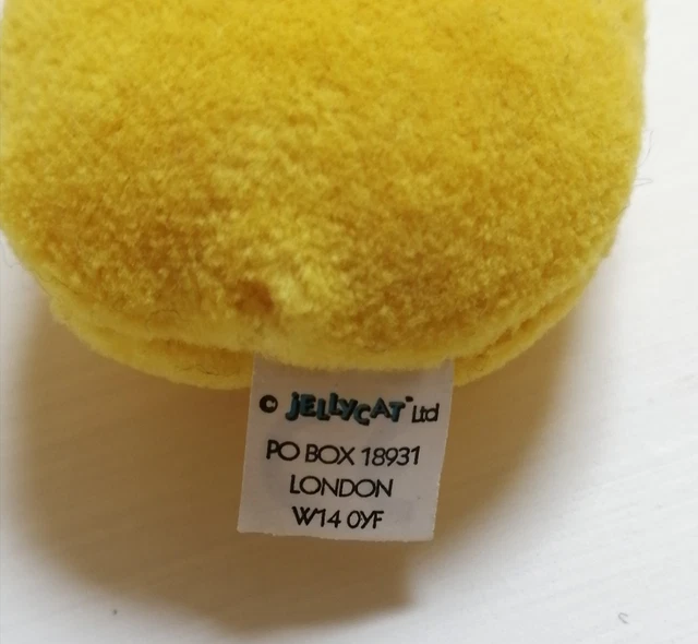 JELLYCAT BUNNY JELLY Bean Lemon Rabbit Vintage Yellow label mini £60.00 ...