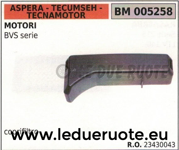 Filtro Aria Tecumseh 23410026 Per Tagliaerba E Tosaerba - Ricambio Originale 145x40x30mm - Foto 7