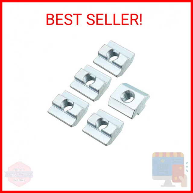 uxcell Slide in T-Nut, M8 Half Round Roll in Sliding Threaded for 4040 Series Al