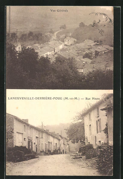 CPA Laneuveville-derrière-Foug, Vue Générale, Rue Haute 1932