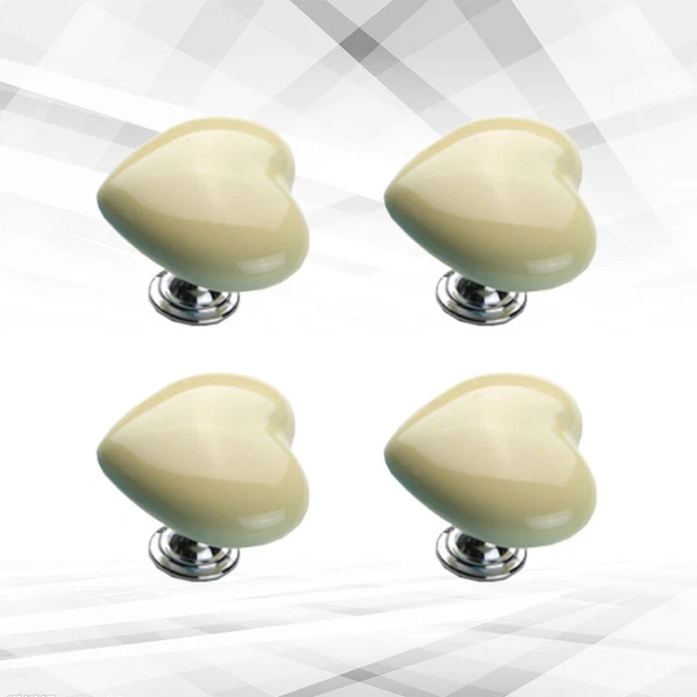 4 Pcs Ceramic Drawer Handle Cupboard Knobs Diamond Dresser Knobs Furniture