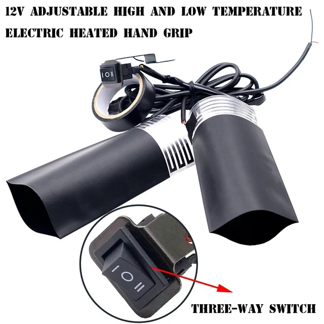 Hand Grips Motorcycle Heated Gloves Handle Bar Cover Warm Handlebar