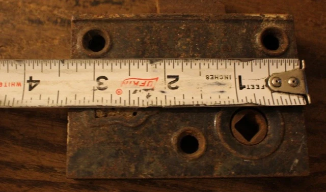 Old Cast Iron House Door Lock Assembly