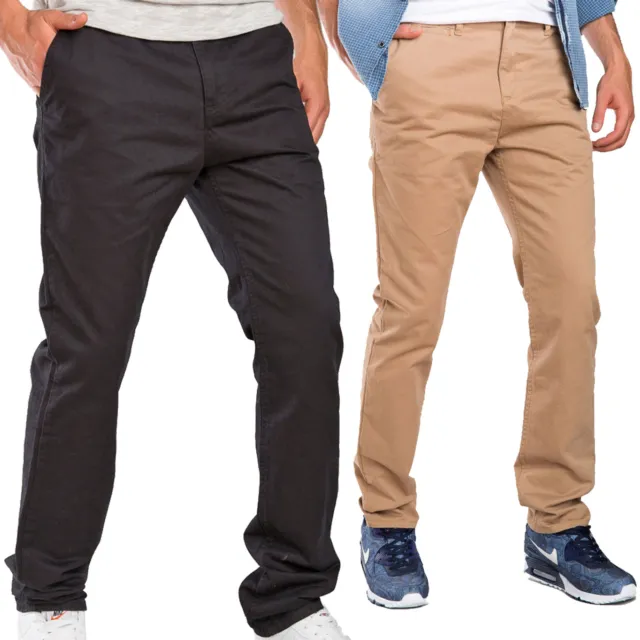 Redbridge Vaqueros Hombre Chino Pantalones Informales Regular Fit Recto Pierna