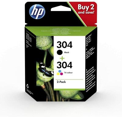 HP 304 2-pack Black/Tri-colour Original Ink Cartridges Combo pack
