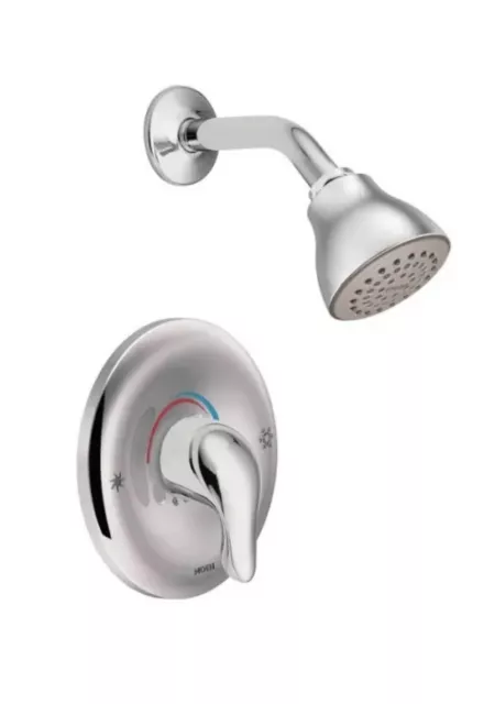 Moen Chateau Chrome Eco-performance TL182EP Posi-Temp Shower Trim Kit Less Valve