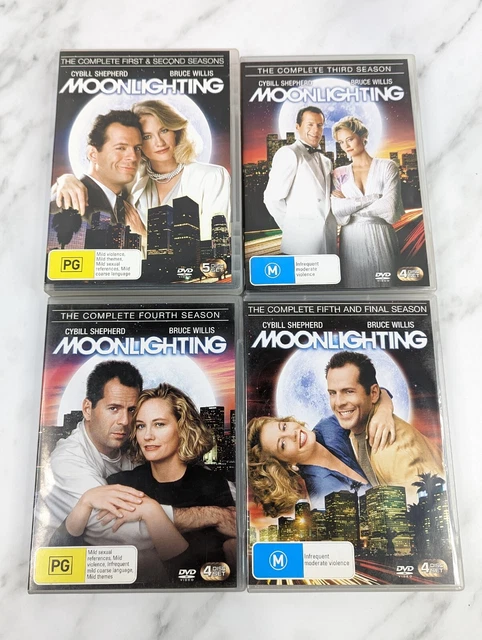 MOONLIGHTING The Complete Series Seasons 1 2 3 4 5 DVD Bundle Region 4 RARE