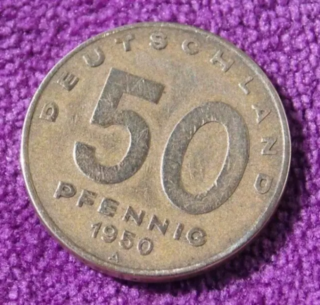 50 Pfennig, DDR, 1950 A (DDR 4/1504)