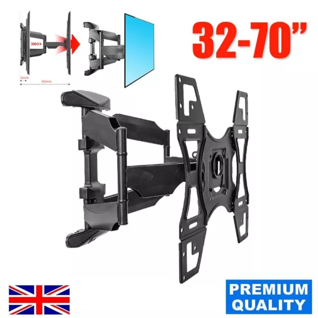 TV Wall Bracket Swivels Tilts Extends, Full Motion TV Wall Mount 32-70" Screens