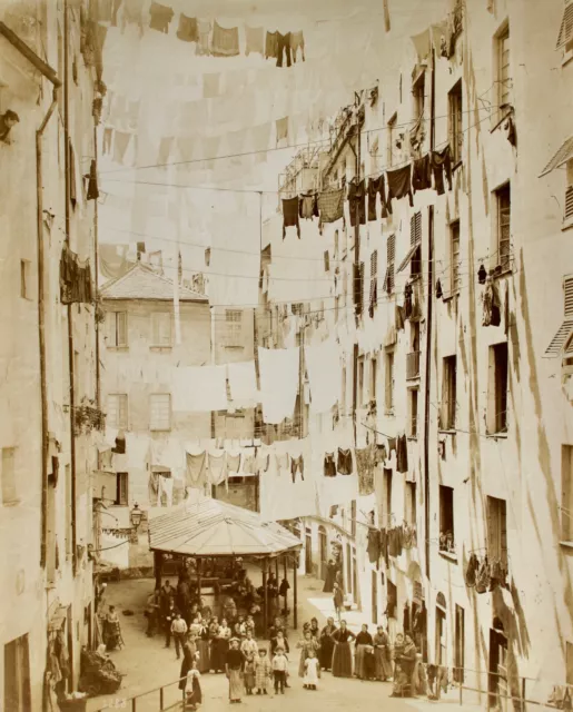 ALFREDO NOACK ca 1875 Original ALBUMEN Photograph TAUOGOLI DI S. BRIGIDA Genoa