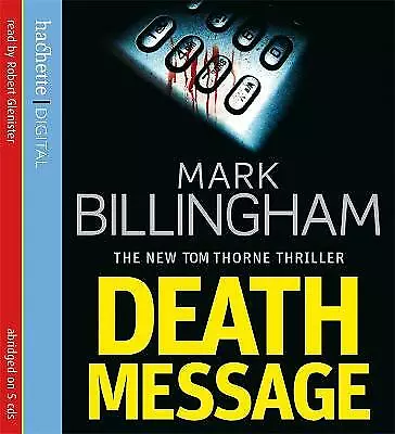 Death Message by Mark Billingham (5  CD Audio Book 2007) Fat Box