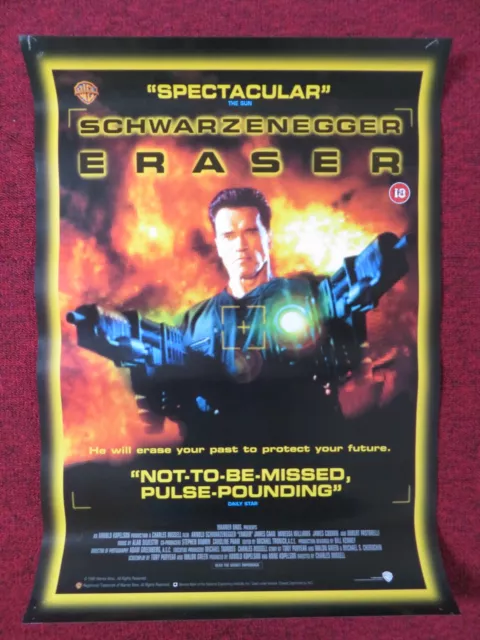 Eraser Vhs Poster Arnold Schwarzenegger James Caan 1996