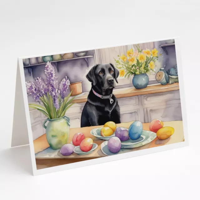 Decorating Easter Black Labrador Retriever Cards Envelopes Pk 8 DAC6845GCA7P