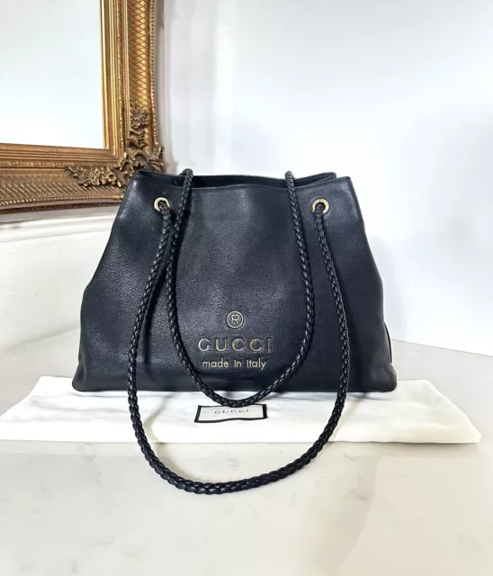 Gucci Gifford schwarze Schultertasche uvp £1990 authentisch