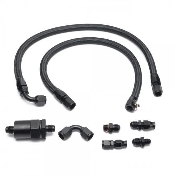 B SERIES TUCKED Fuel Line Kit For Honda Civic Integra Feed Return Line