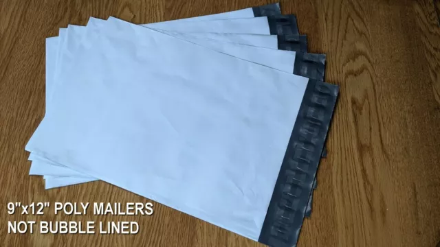 9x12 Poly Mailers Self-Sealing Shipping Envelope Bag No Padding Pick Qty 1, 2, 3