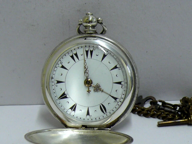 Montre De Poche Antique Roskopf - Échappement, Non Fonctionnelle, D'occasion Vintage