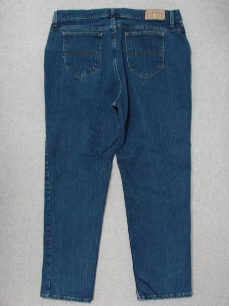 UG03452 **LEE RIDERS** RELAXED FIT WOMENS JEANS sz18W P DARK BLUE $18. ...