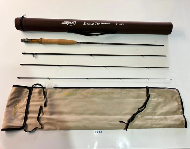 AIRFLO STREAM TEC Nano 4 piece 10ft 4/5 weight fly rod 74.00 - PicClick UK