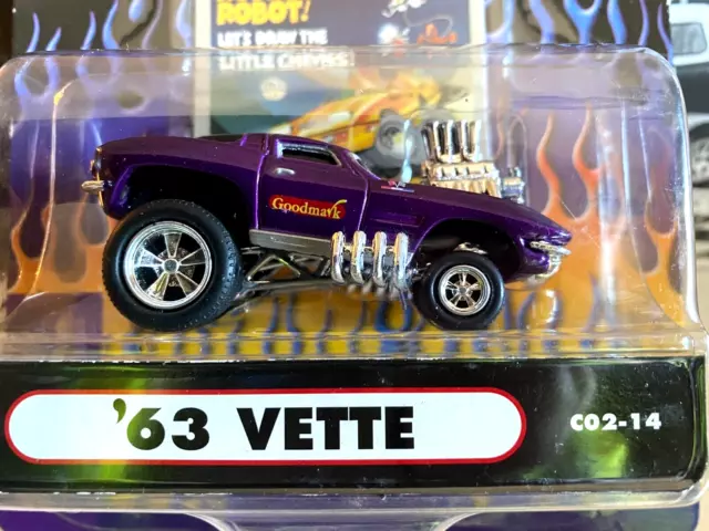 MUSCLE MACHINES CARTOONS 1963 Chevy Corvette - 1/64 Diecast 63 Corvette ...