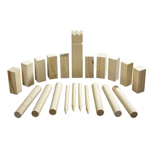 Kubb Jeu - Kubb Game - Taille D'Origine - Pin