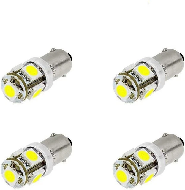 8-pack Makergroup 1445 LED Bulb BA9S LED 12V, 1985/1993/53/57 Miniature Bayonet
