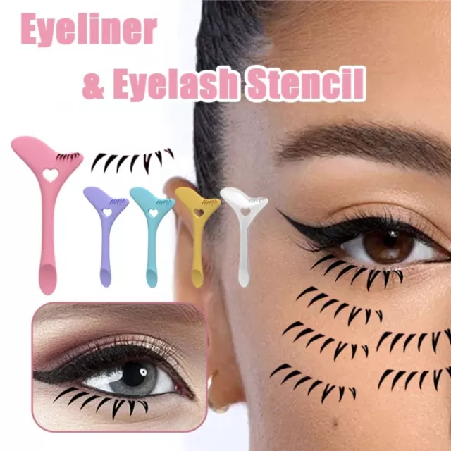 2in1 Eyeliner Aid Tool Silicone False Eyelash Seal Lower Eyelash Stamp  Women