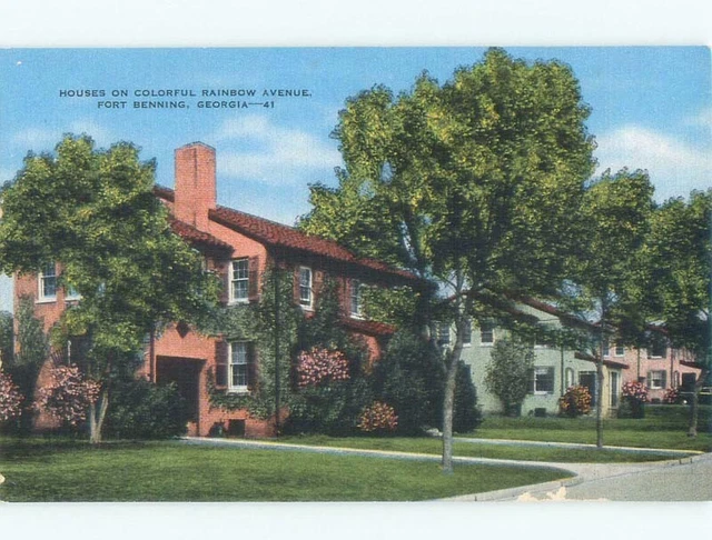 Unused Linen RAINBOW AVENUE HOUSES Fort Benning - Columbus Georgia GA E8059@