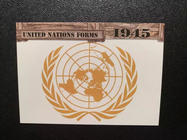 2021 Historic Autographs End of the War 1945  UNITED NATIONS FORMS   Card #112