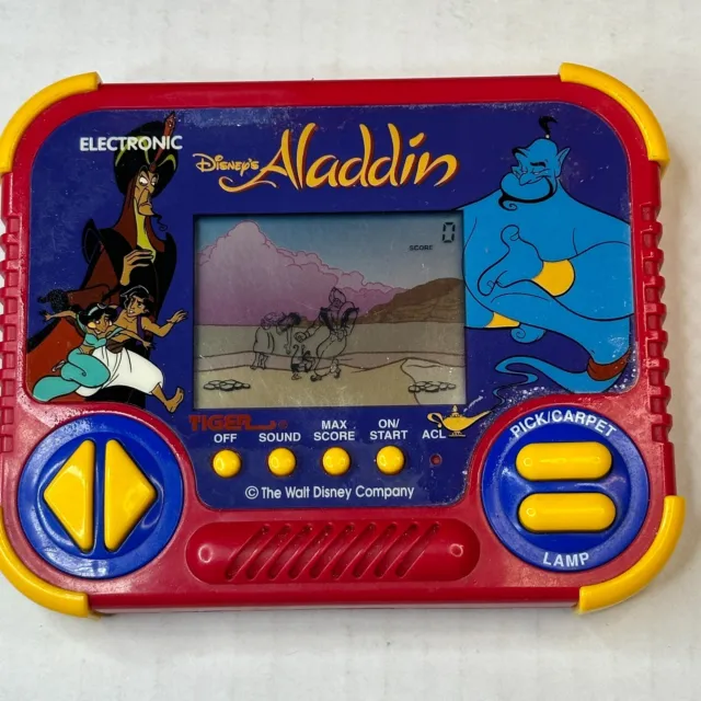 Disney Aladdin Tiger Electronics Game Electronic LCD Retro 1990 Handheld working