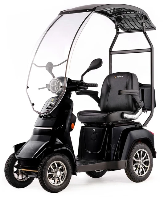 Scooter électrique 4 Roues GRAVIS - Toit Noir - 60V 1000W - Autonomie 45-60 Km