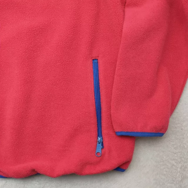 VINTAGE LL BEAN Fleece Jacket Mens XLT Tall Red Full Zip Up USA Made ...
