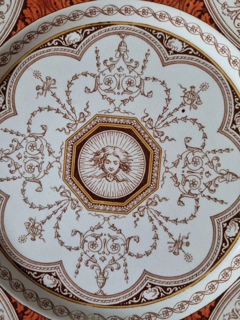 Ancienne assiette octogonale de Minton 2