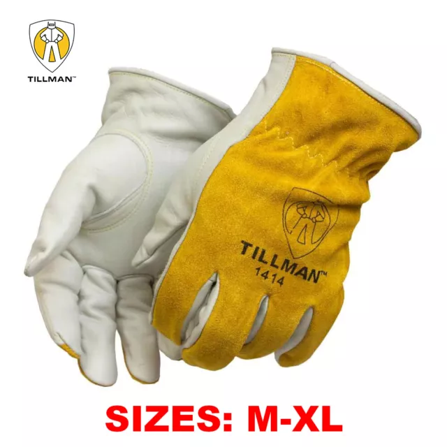 Tillman 1414 Top Grain Pearl Cowhide Drivers Gloves (Sizes: M-XL)